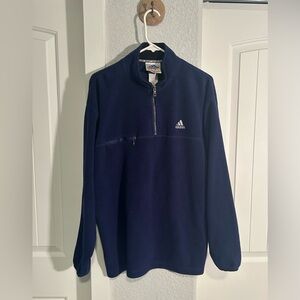 Adidas Vintage Zip-Up Fleece Sweater L